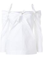 Isa Arfen Three Knot Blouse - White