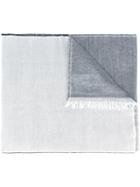 Eleventy Frayed Edge Scarf, Women's, Grey, Acrylic/modal/wool/alpaca