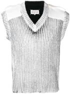 Maison Margiela Sleeveless Fitted Sweater - White