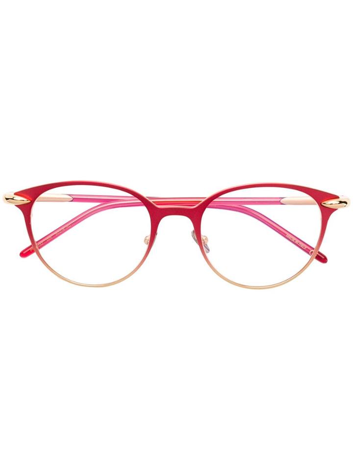 Pomellato Eyewear Circle Framed Glasses - Red