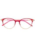 Pomellato Eyewear Circle Framed Glasses - Red