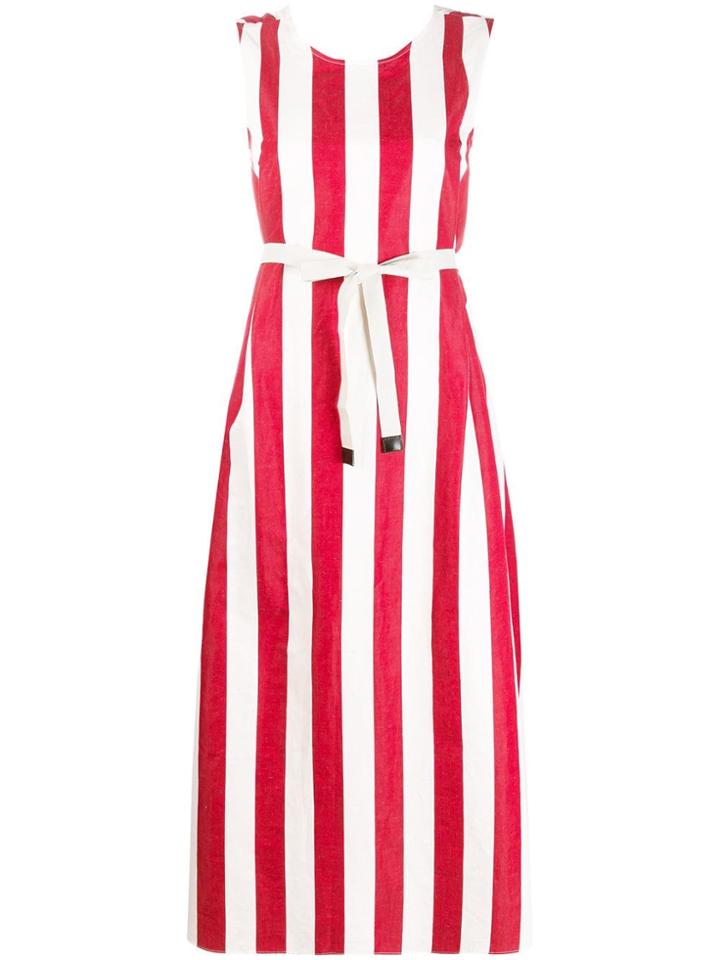 's Max Mara Bold Striped Dress - White