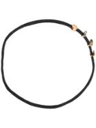 Marc Jacobs Embellished Headband, Women's, Black, Brass/polyurethane