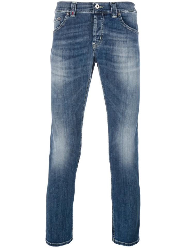 Dondup Mius Jeans, Men's, Size: 34, Blue, Cotton/polyester/spandex/elastane