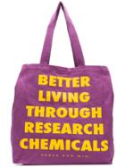 Pam Perks And Mini Slogan Shopper Tote - Purple