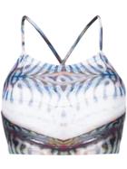 Mona Cross Back Bikini Top - Multicolour