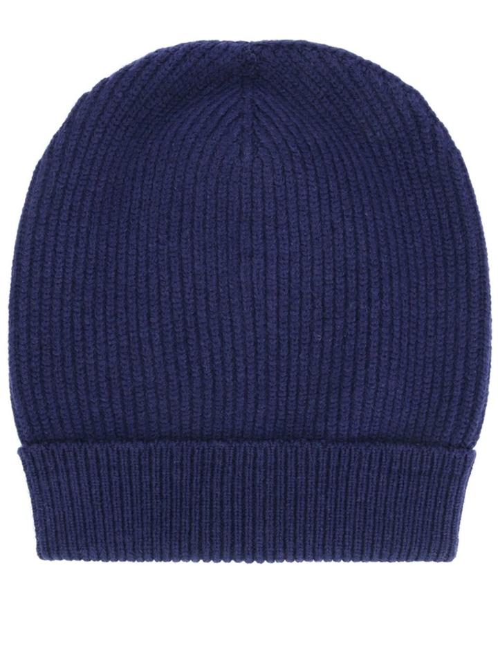Maison Margiela Ribbed Beanie - Blue