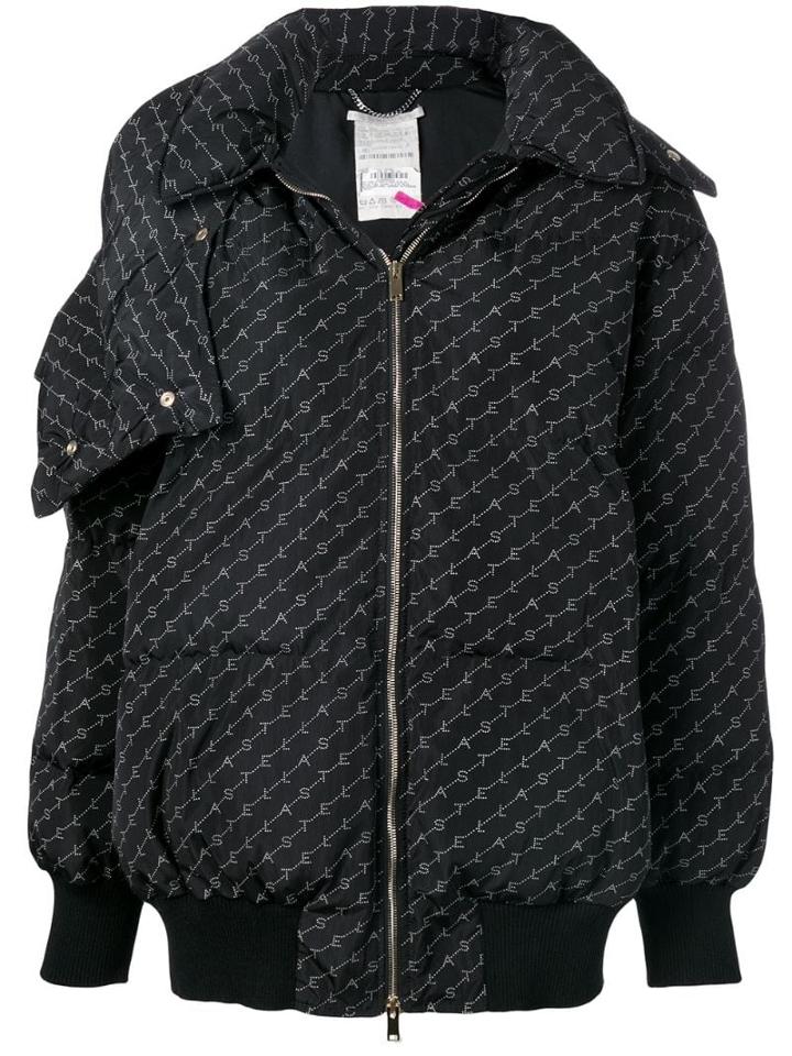 Stella Mccartney Optical Monogram Quilted Jacket - Black