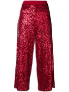 P.a.r.o.s.h. Sequined Culottes - Red