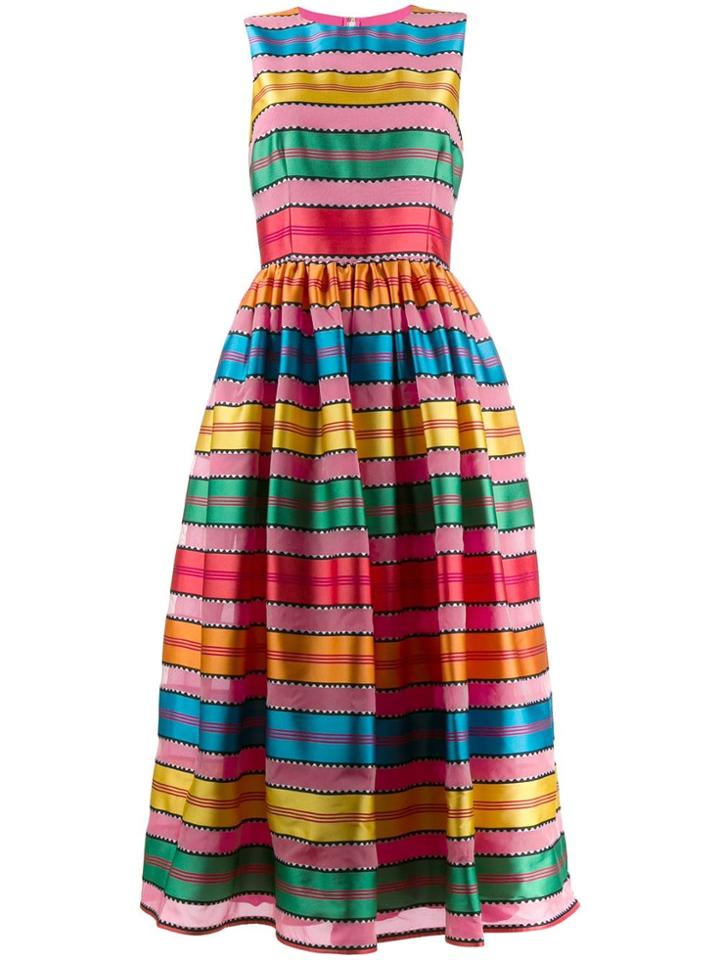 Mary Katrantzou Grosgrain Ribbon Dress - Pink