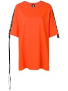 Mia-iam Logo Strap T-shirt Dress - Orange