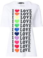 Love Moschino I Love Print T-shirt - White