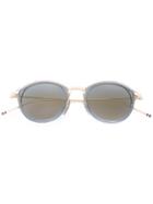 Thom Browne Eyewear Round Frame Sunglasses - Metallic