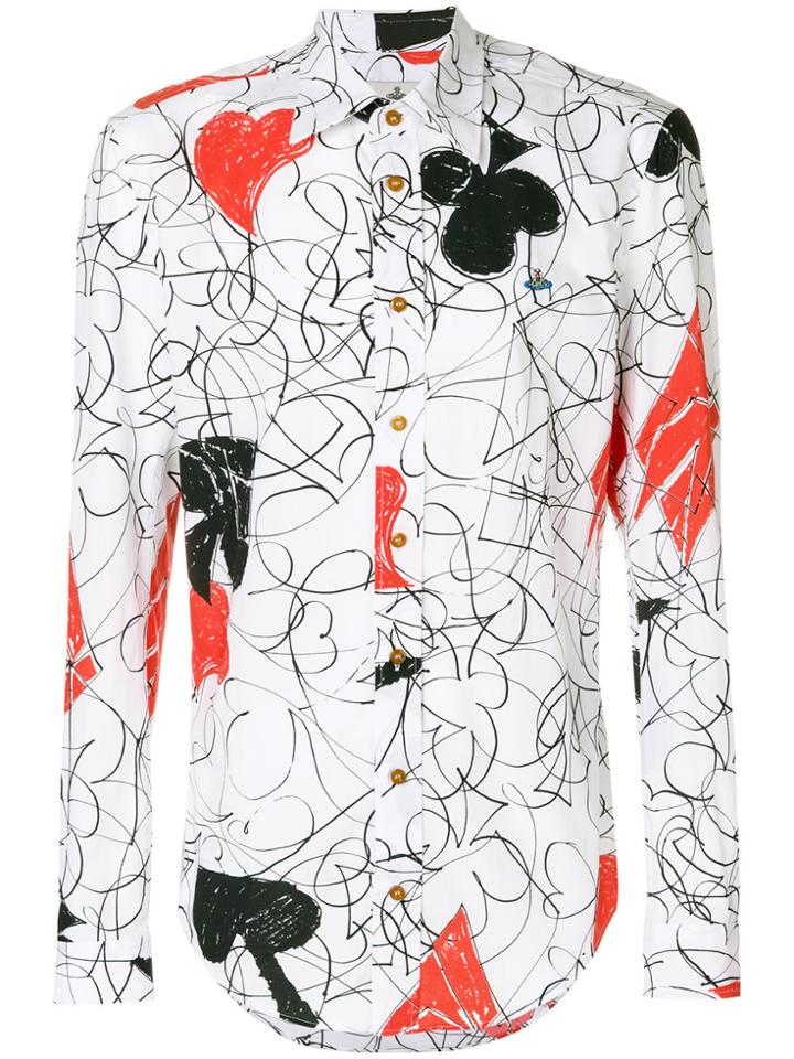 Vivienne Westwood Abstract Print Shirt - White