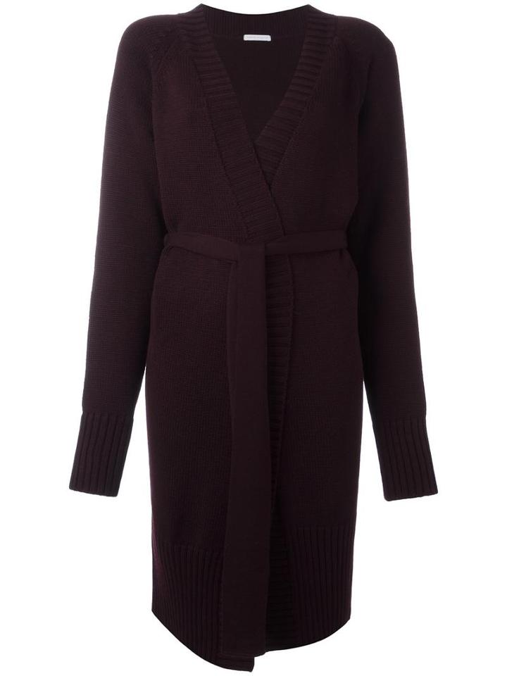 Société Anonyme 'm' Belted Cardi-coat, Women's, Size: Small, Red, Wool