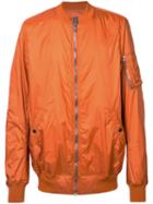Rick Owens Drkshdw - Arm Patch Bomber Jacket - Men - Polyester - L, Yellow/orange, Polyester