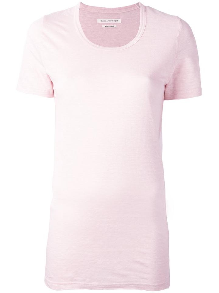 Isabel Marant Étoile Classic T-shirt, Women's, Size: Xs, Pink/purple, Linen/flax
