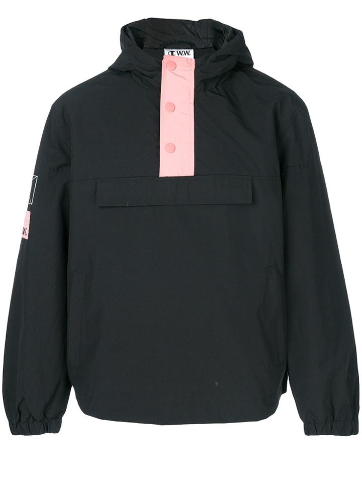 Champion Hooded Windbreaker Jacket - Black