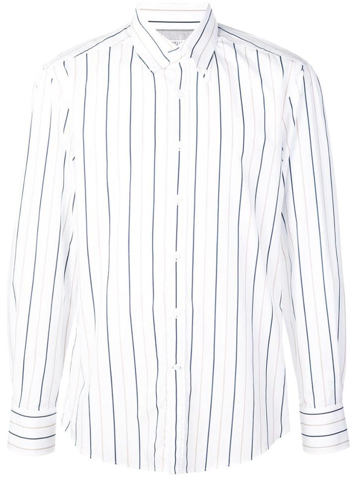 Brunello Cucinelli Pinstripe Shirt - White