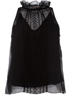 See By Chloé Embroidered Overlay Top