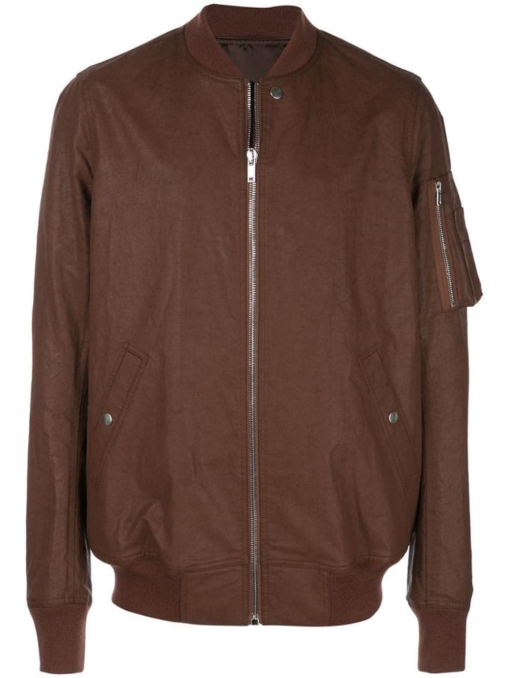 Rick Owens Flight Bomber Jacket - Brown