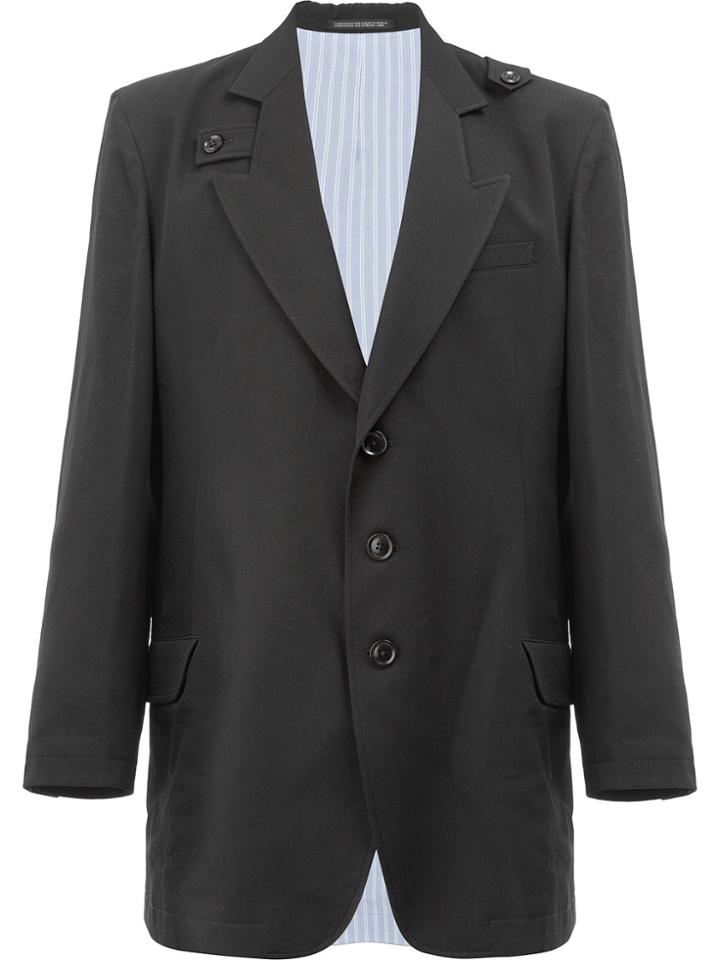 Yohji Yamamoto Single Breasted Blazer - Black
