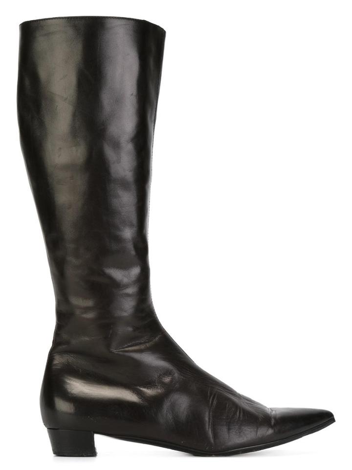 Helmut Lang Vintage Pointed Toe Boots - Brown