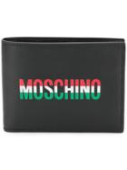 Moschino Italian Logo Bifold Wallet - Black