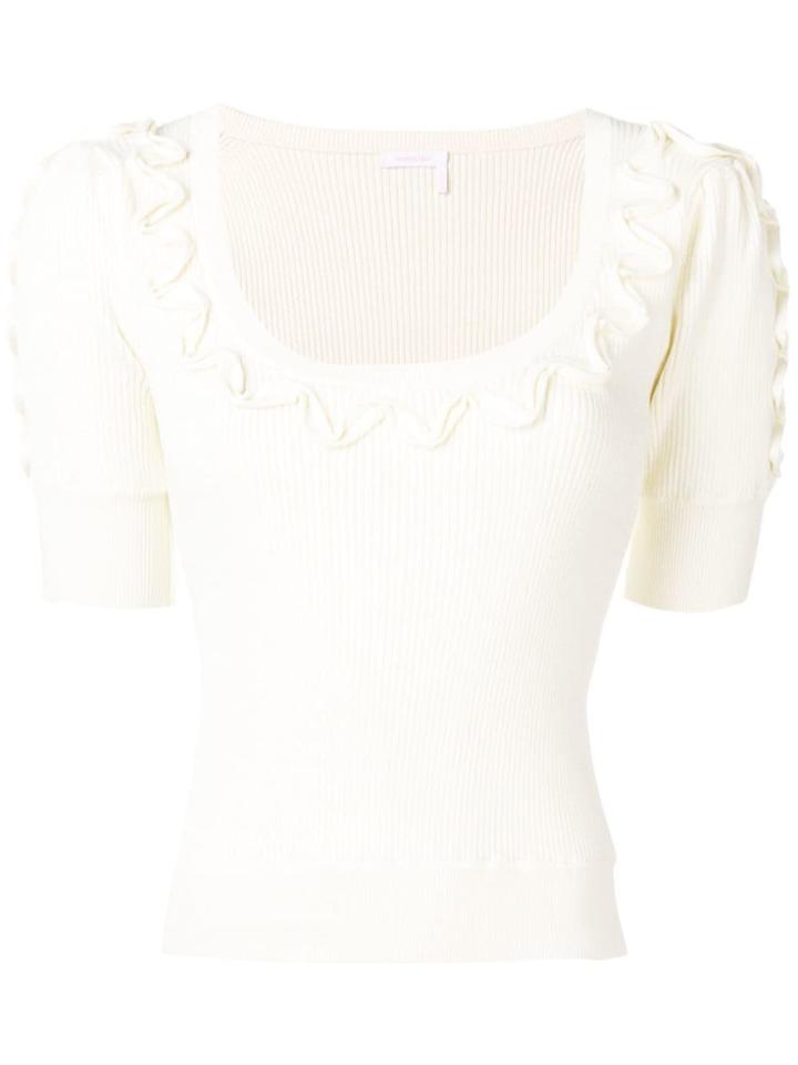 See By Chloé Slim-fit Knitted Top - White