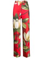 F.r.s For Restless Sleepers High-waist Wide Leg Trousers - Red