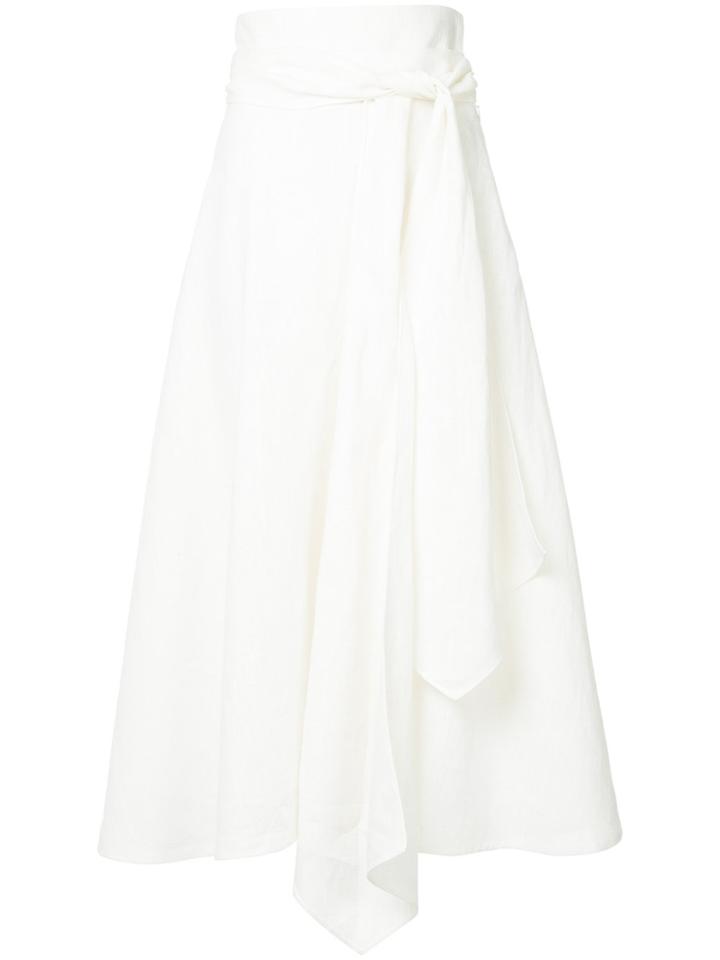 Flow The Label Side Flare Skirt - White