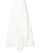 Flow The Label Side Flare Skirt - White