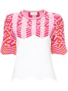 Peter Pilotto Zig-zag Intarsia Sweater - Pink & Purple