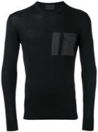 Les Hommes - Long Sleeve T-shirt - Men - Cotton/polyester - L, Black, Cotton/polyester