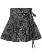 Marc Jacobs - Paisley Print Flared Mini Skirt - Women - Cotton - 27, Black, Cotton