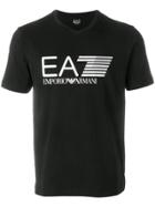 Ea7 Emporio Armani Logo Print T-shirt - Black