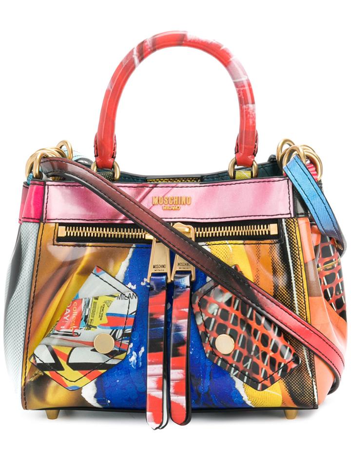Moschino Printed Tote - Multicolour