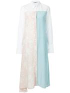 Jil Sander Panelled Shirt Dress - White
