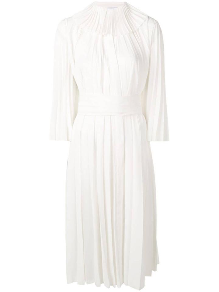 Atu Body Couture Pleated Midi Dress - White