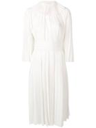 Atu Body Couture Pleated Midi Dress - White