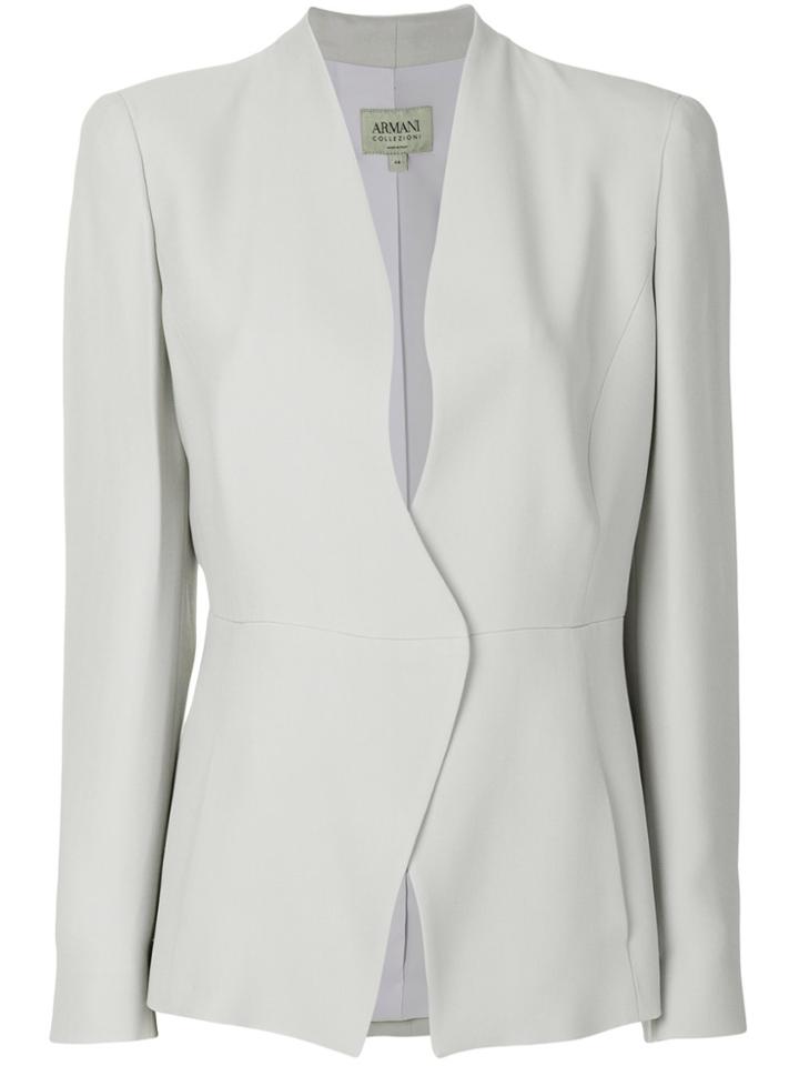 Armani Collezioni Fitted Jacket - Grey