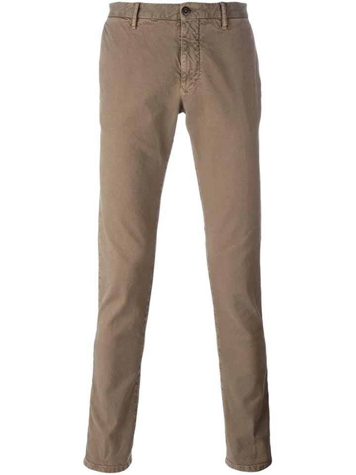 Incotex Twill Chinos, Men's, Size: 34, Nude/neutrals, Cotton/spandex/elastane