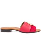 Chloé C Flat Sandals - Red