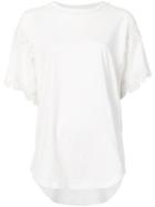 Jonathan Simkhai - Beaded Jersey T-shirt - Women - Cotton - S, White, Cotton