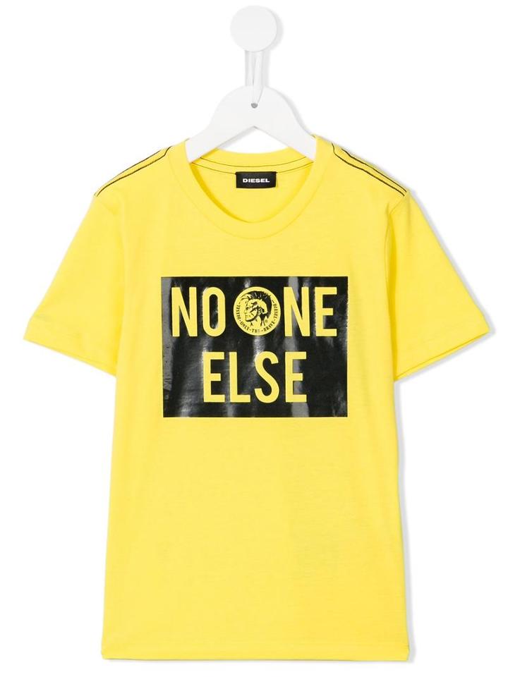 Diesel Kids Taduc T-shirt, Boy's, Size: 10 Yrs, Yellow/orange