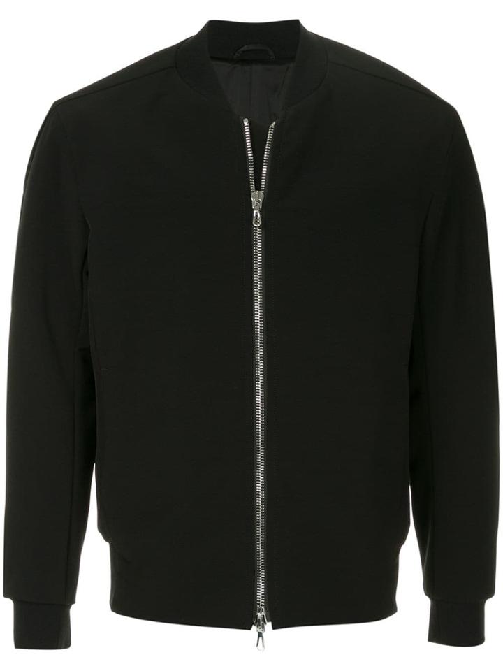 Attachment Zip-up Bomber Jacket - Black