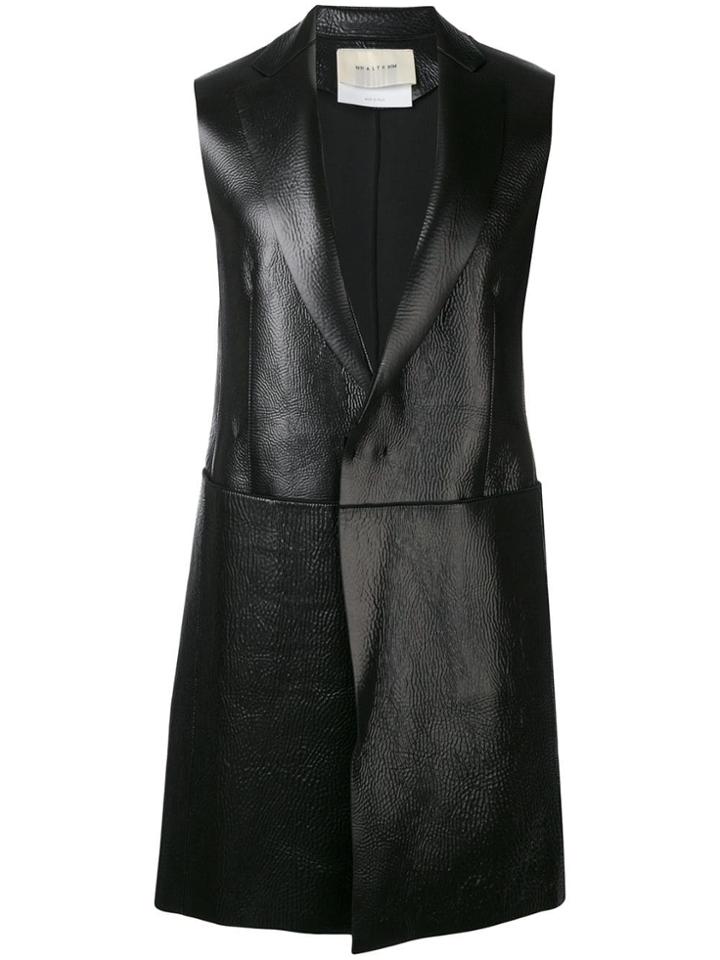 Alix Sleeveless Midi Coat - Black