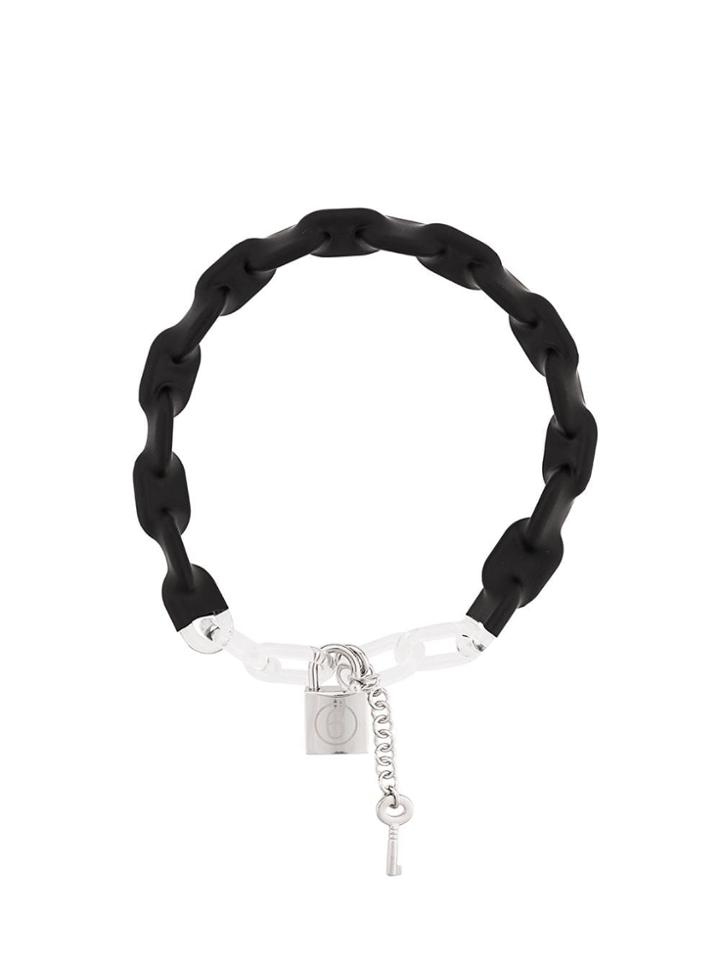 Mm6 Maison Margiela Wrapped Chain Necklace - Black