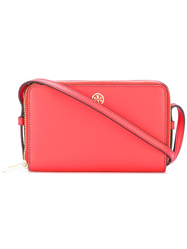 Tory Burch - Parker Crossbody Bag - Women - Calf Leather - One Size, Red, Calf Leather