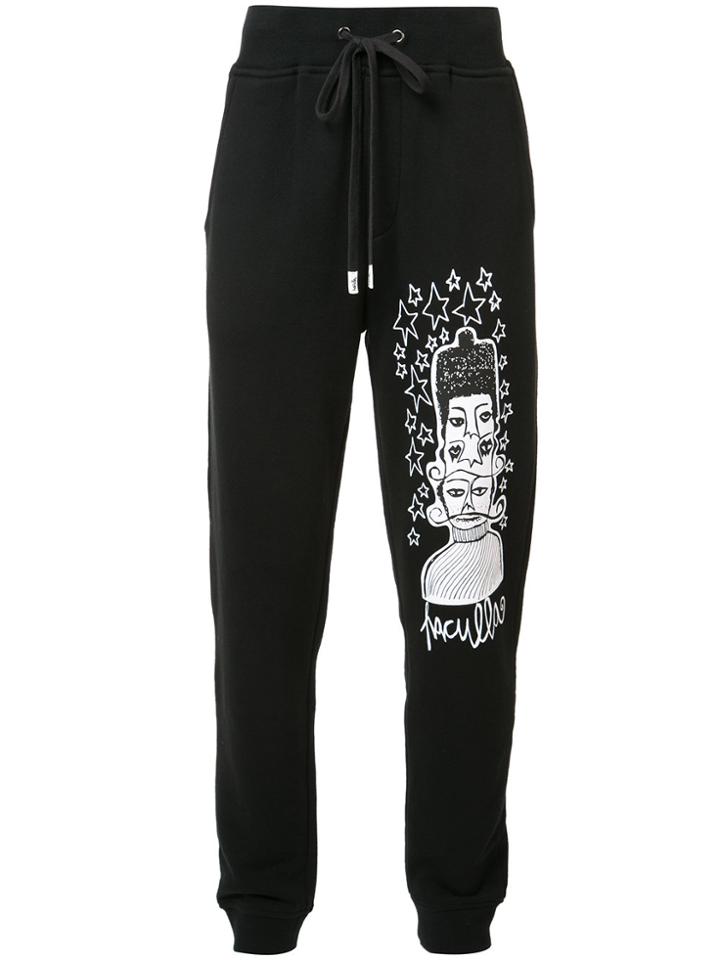 Haculla Printed Track Pants - Black